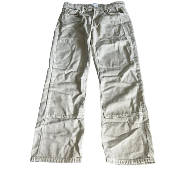 Zara Tan Wide-Leg Pants - Picture 1 of 7